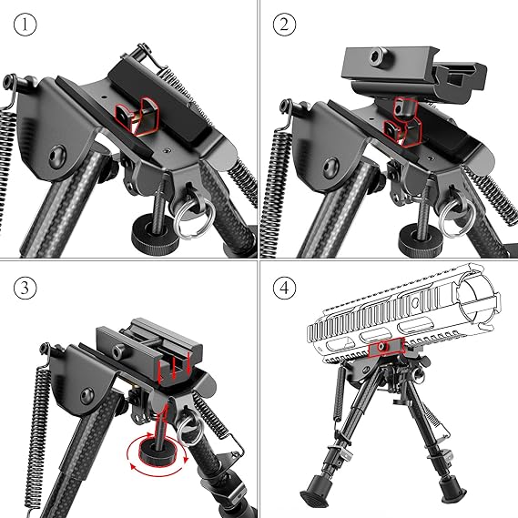 Bipod 15-23 cm, szíjkengyelre