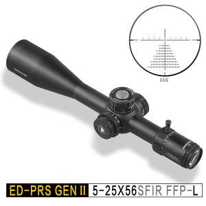 Discoveryopt ED PRS GEN2 5-25X56SFIR FFP-L 1/10MIL Oldalparallaxos céltávcső